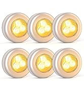 UMECORE Tap Light Push Lights, 6 Pack Wireless Puck Lights Battery Powered LED Touch Light Bright...