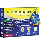 Corn Remover Pads for Feet Toes: 30-Pack Sapphire Blue