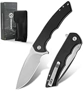 VIRENKNIFE Pocket Knife for Men,3.75" D2 Steel Blade G10 Handle Folding Knife,EDC Knife with Pock...