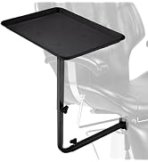 Akynjtbca Salon Tray Attached to Chair for Hair Stylist, 360 Degree Rotation Barber Chair Tray fo...
