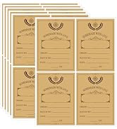 YEWROXY 24PCS Vintage Bottle DIY Stickers, Kraft Homemade Labels for 4 oz, 8 oz Bottles, Gift Tag...