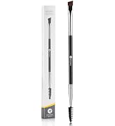 KINGMAS Eyebrow Brush Spoolie Professional Duo Angled Eye Brow Brush for Lining and Shaping Brows...