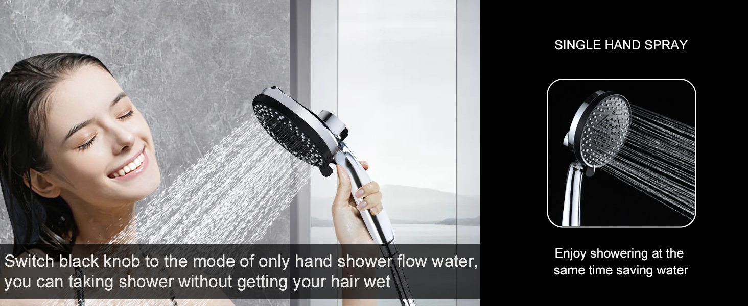 shower heads with handheld spray combo