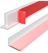 Shower Threshold Water Dam Guard - Silicone Waterproof Barrier, Leak-Proof, Self-Adhesive, Flexib...