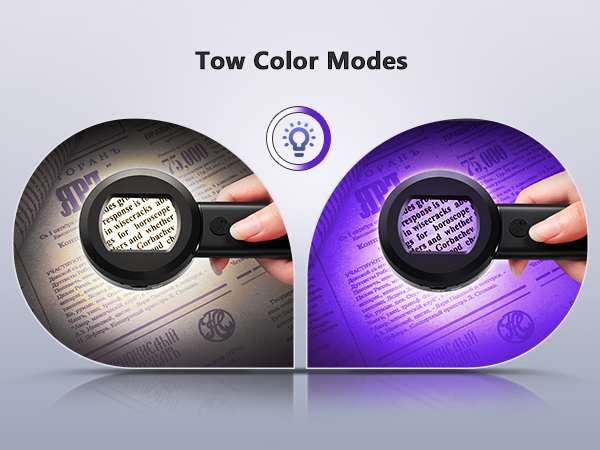 lighted magnifying glass