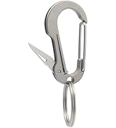 PJYTAC Titanium Carabiner Keychain Clip, Minimalist Keychain Key Clip Small Quick Release Car Key...