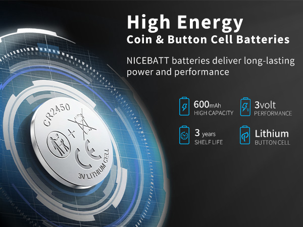 cr 2450 batteries lithium 3v