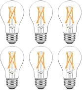 Brightever Dimmable E26 LED Bulb 60 Watt Equivalent, 6W Vintage Edison Light Bulbs 2700K for Ceil...