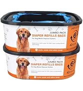 42FT Jumbo Square Refills Disposal Bags Refill Compatible with Pe.t Dogs Gen.ie Dog Waste Disposa...