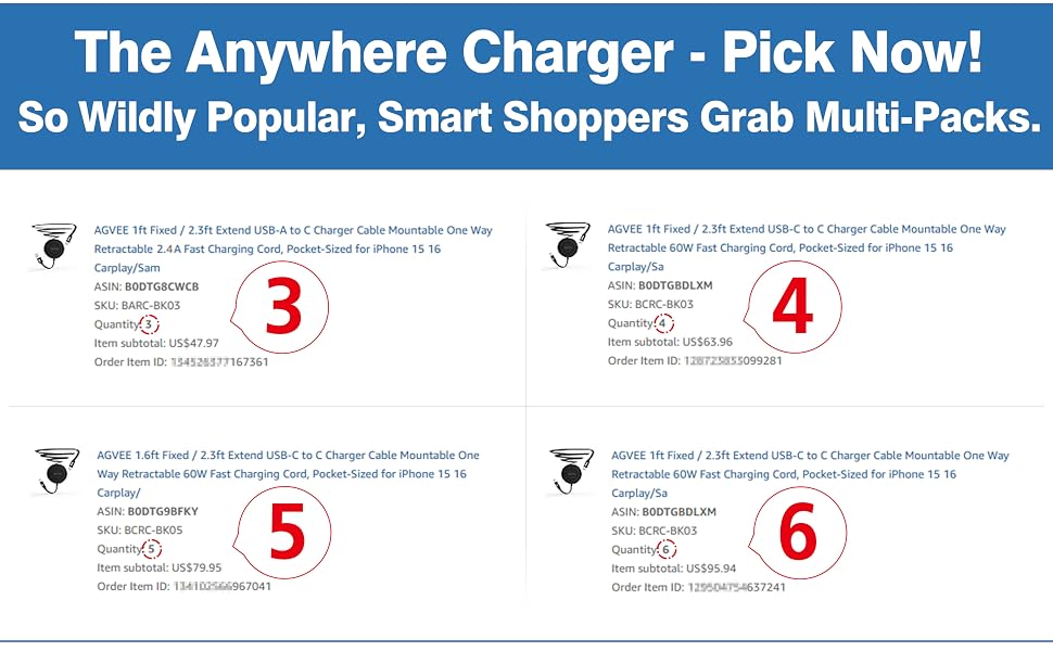 retractable charging cable