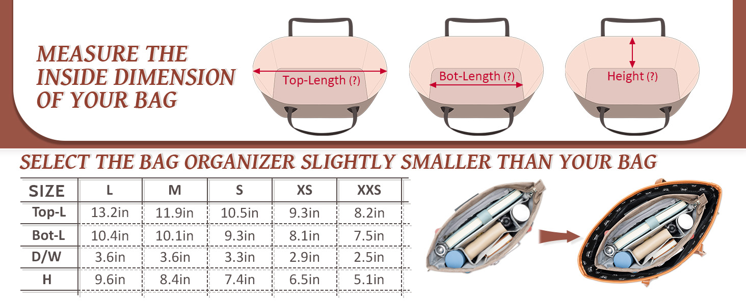 Purse Organizer Insert