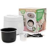 GreenLife Digital Rice Cooker, 2-Cups Uncooked/4-Cups Cooked, Removable Nonstick Ceramic PFAS-Fre...