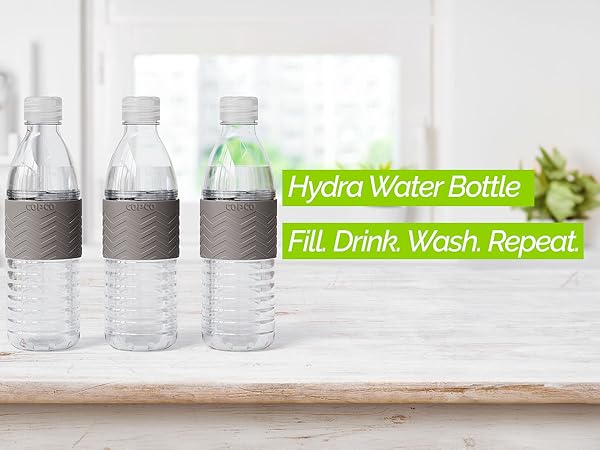 Hydra water bottle, reusable