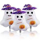 Ghost Balloon Halloween Balloons Purple Hat Ghost Balloons for Halloween Themed Party Supplies Bi...