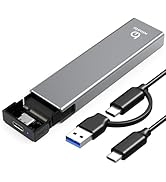 Xiaobi M.2 NVMe SSD Enclosure, Tool-Free Installation, USB 3.2 Gen 2 (10 Gbps) to NVME M-Key/(B+M...