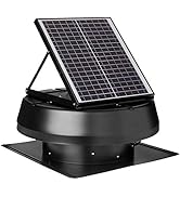 iLIVING HYBRID Ready Smart Thermostat Solar Roof Attic Exhaust Fan, 14