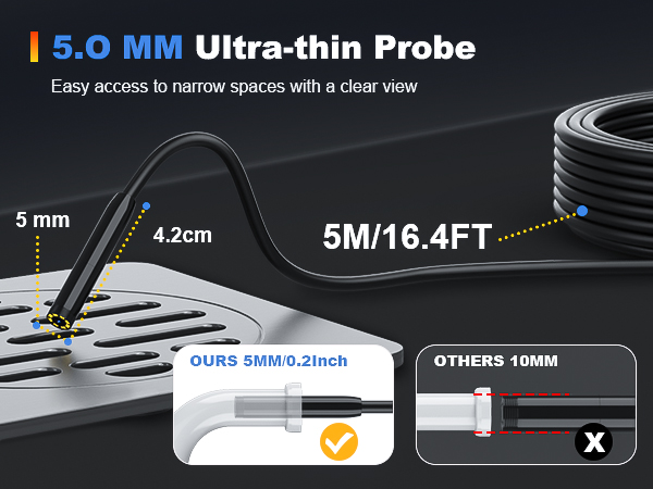 borescope endoscope camera with light
