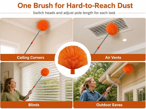 Indoor & Outdoor Spider Web Brush Duster