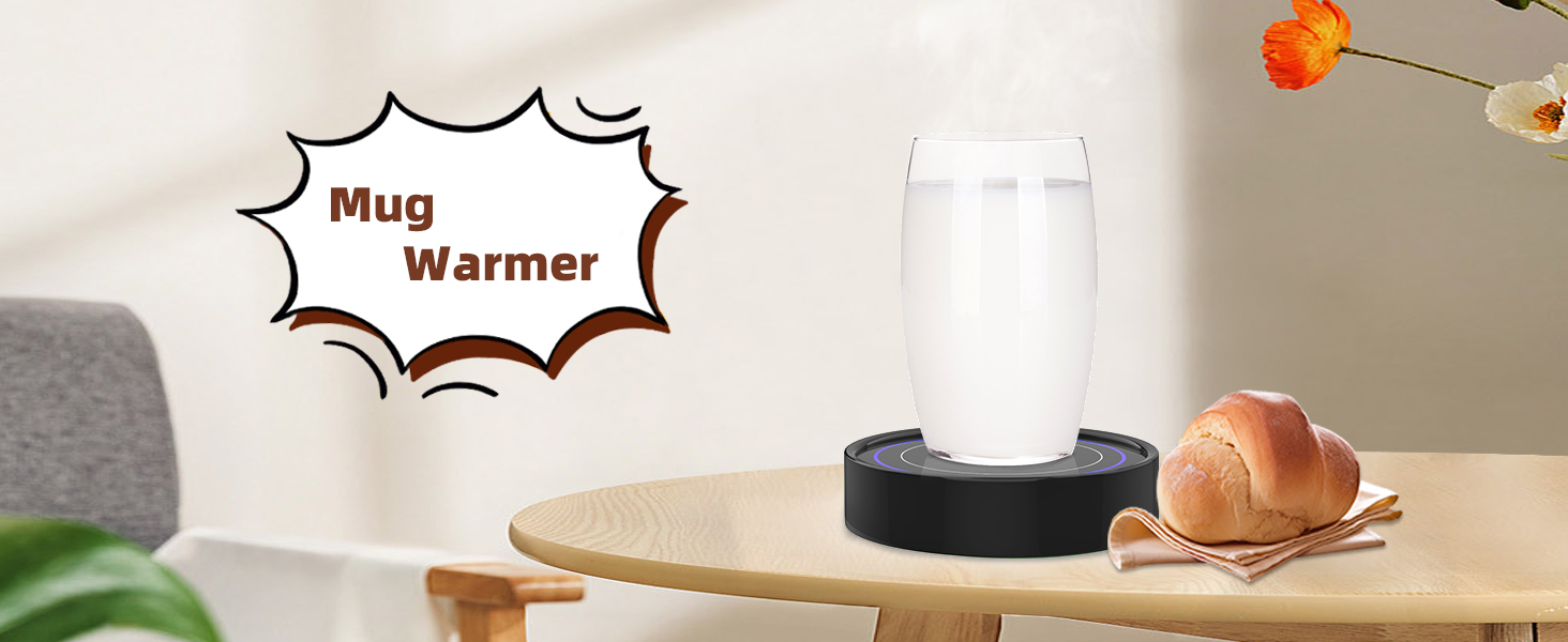milk warmer Thermostat Coaster coffee warmer with mug set
