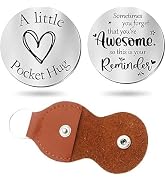 BWESOO Pocket Hug Token Gift, Long Distance Relationship Keepsake Token Double Sided Keychain Tok...