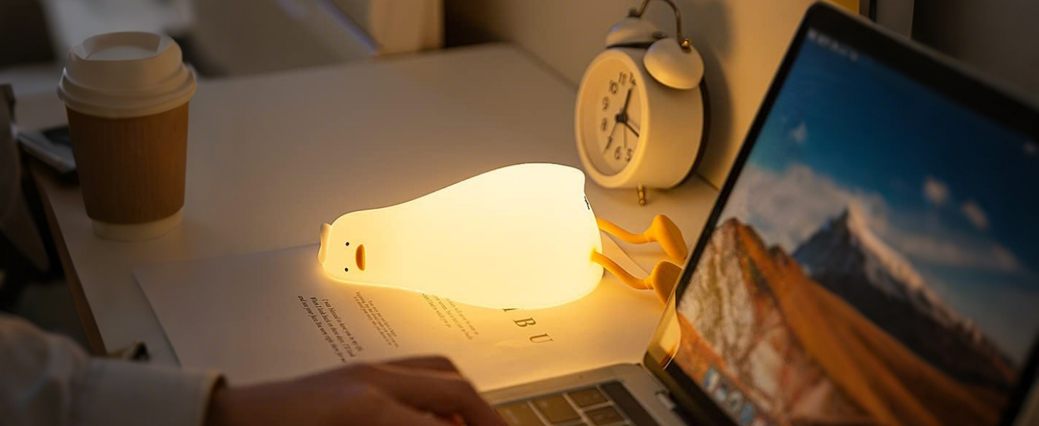 Sad Duck Nightlight - Led Flat Lay Duck Design Desk Light