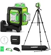 Huepar Laser Level 360° Self Leveling with 60" Tripod, New 3D, Smaller Size, Better Value, 3x360°...