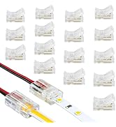 Armacost Lighting 566021 White/Single Color LED Wire to Tape Connector - 18 Pk