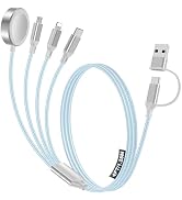 4-in-2 Charging Cable for Apple Watch Charger/Samsung/iPhone Charger,Car/Office/Camping/Travel Es...
