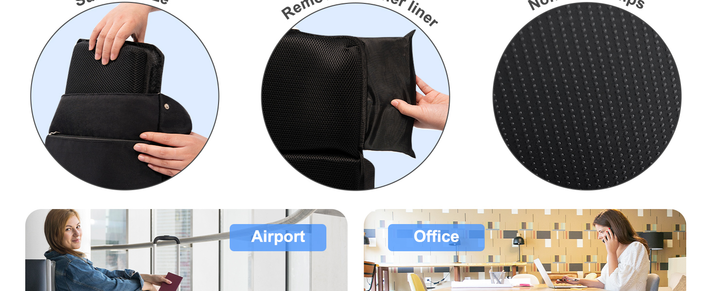 airplane seat cushion for long flights