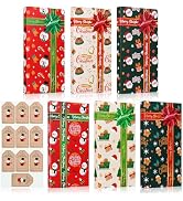 Naler 18Pcs Christmas Gift Card Box Cash Money Holder Boxes with 20 Stickers for Christmas New Ye...
