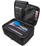 Travel Makeup Case - Makeup Artist Bag - Cosmetologist Travel Bag - Professional Make Up Case - C...