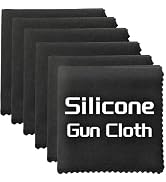 Silicone Gun Cleaning Cloth, 12"x12" Microfiber Lint Free Silicone Gun Cleaning Rags, Reusable Mi...