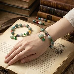 Protection amulet, wealth and health bracelet, handcrafted spiritual gift
