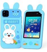 Kids Smart Phone for Girls Ages 3-8, No WiFi Toy Phone with 2.8" Touchscreen, Dual Camera, 32GB C...