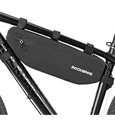 ROCKBROS Bike Frame Bag Waterproof Bike Triangle Bag Bicycle Under Top Tube Bag Corner Pouch Stor...