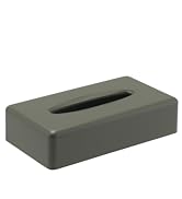 Y-in Hand Tissue Dispenser Box Cover,Rectangular Green Wall Mounted Holder with Bottom, Dryer She...