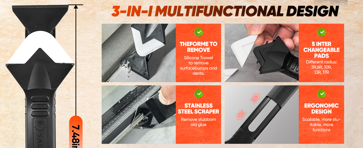 Saker Silicone Caulking Tools
