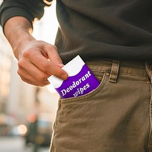 Travel Deodorant Body Shower Wipes