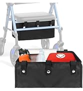 Boczif Walker Basket, Under Seat Rollator Bag, Walker Basket for Four Wheel Rollator, Rollator Ba...