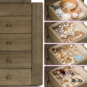 jewelry box with 4 drawer