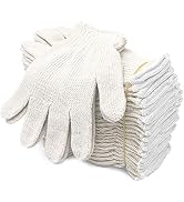Evridwear Cotton Polyester String Knit Shell Safety Protection Work Gloves for Painter Mechanic I...