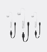 HAOO 3 Pack Air Acoustic Tube Walkie Talkie in Ear Headset, Adjustable Type-C Earpiece, only Work...