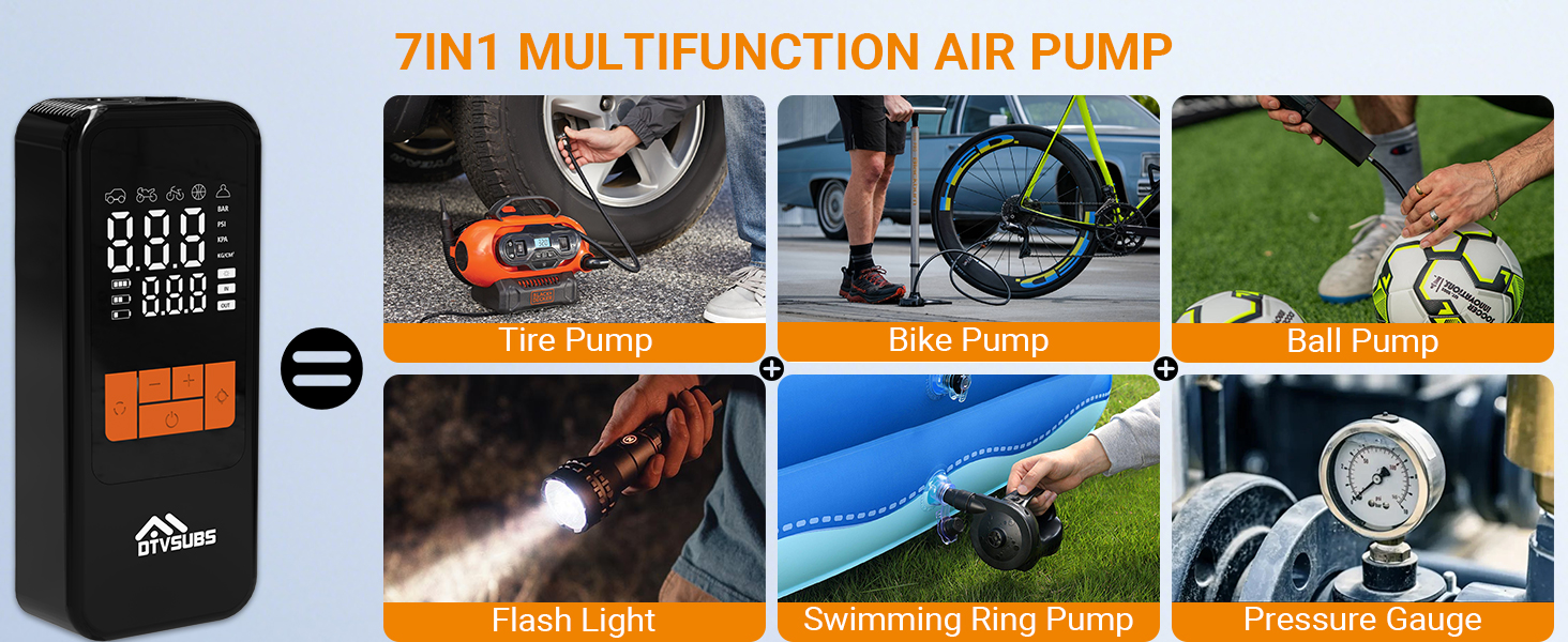 Tire Inflator Portable Air Compressor