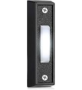 Lighted Doorbell Button, Wired Door Bell Push Buttons LED Door Chime, Wall Mounted Doorbell Switc...