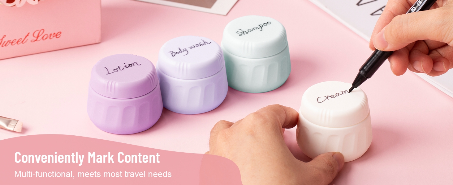 Travel Containers for Toiletries