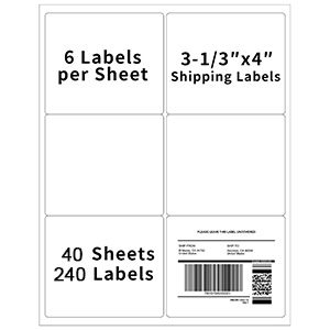 6 up labels