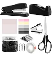Boss Lady Stapler and Tape Dispenser Set - Black Office Gift for Women, Desk Accessories for Offi...