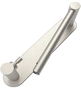WZRUA Adhesive Toilet Paper Holder Brushed Nickel Bathroom Double Post Pivoting Toilet Tissue Hol...