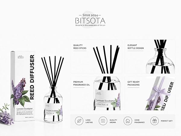 bitsota reed diffuser