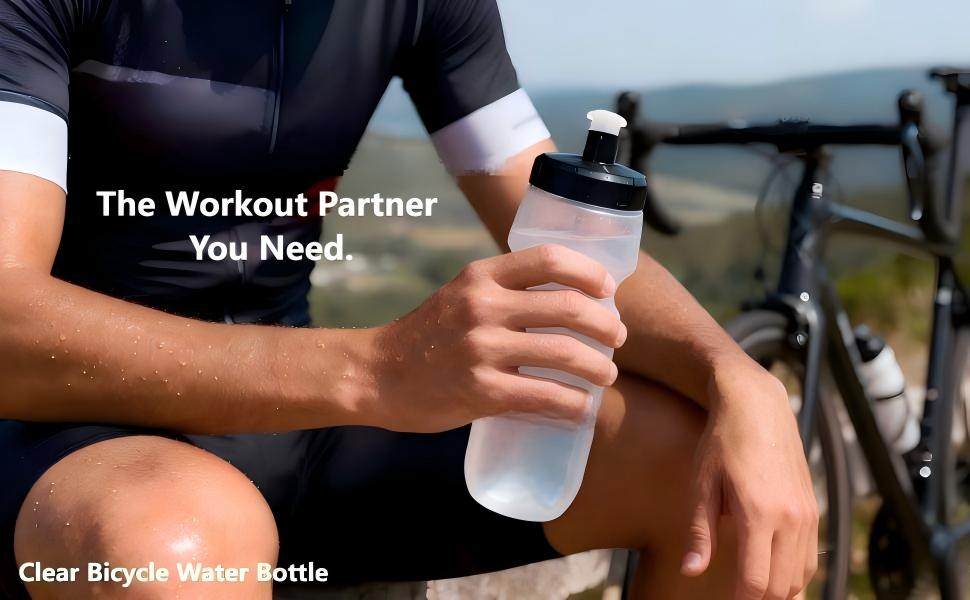 clear bike water bottle plastic sports water bottle cycling water bottle reusable water bottles